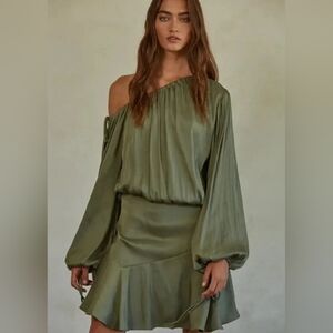 NWT By Together Off Shoulder Long Sleeve Mini Dress